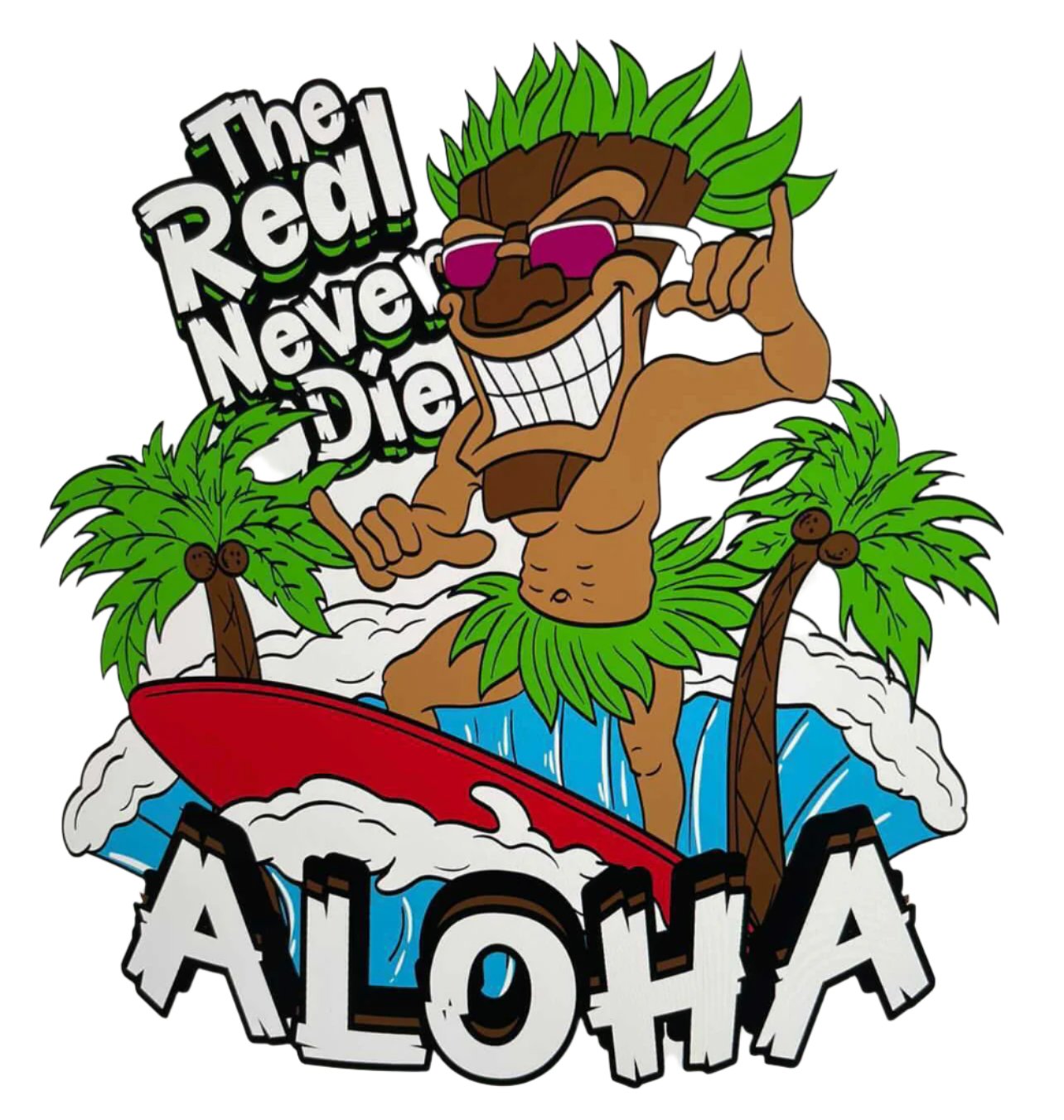 ‘TIKI VIBES’ TEE - WHITE